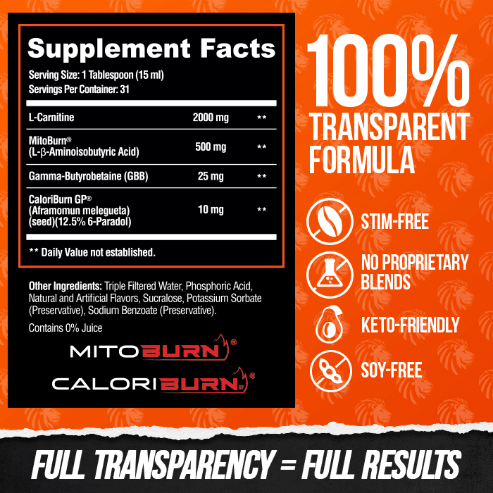 Alpha Lion Burn2.0 Stim-Free Liquid Thermogenic and Performance Aid - Image 3