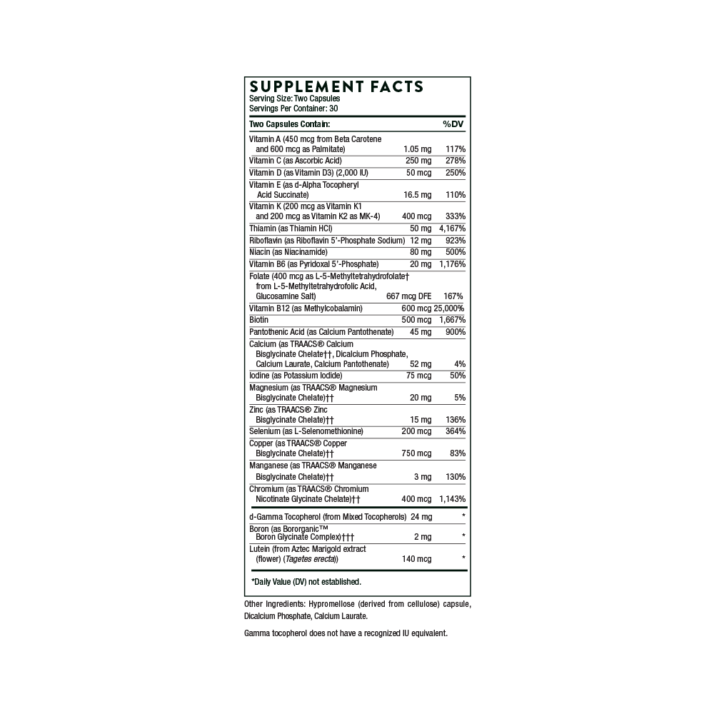 Thorne Basic Nutrients Multi-Vitamin - Image 4